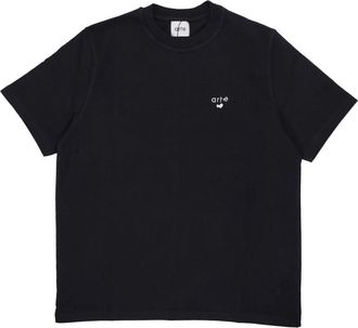 Arte T-shirt Heart Logo - - Tops - Uomo - Nero - S