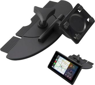No Brand Soporte Para Ranura De Cd, Pantalla Carplay Giratoria 360&deg;, Adaptador De Bola De 17 Mm, Soporte Gps, Bloqueo De 4 Llaves, Soporte Para Ranura De Cd De