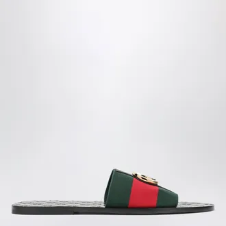 Gucci Slide Riviera in pelle neri