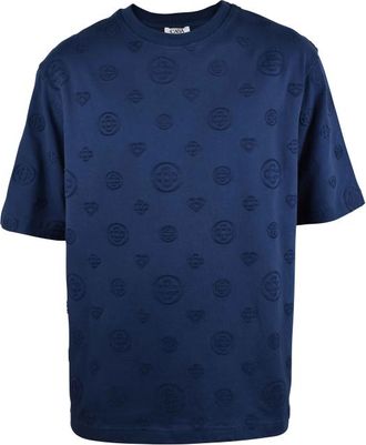 Casablanca Oversized T-shirt met monogram Blauw