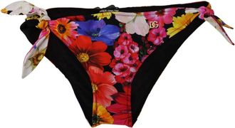Dolce & Gabbana Floral Print Bikini Bottom - Dames - Bikinis - Veelkleurig - M - Nylon - Badmode