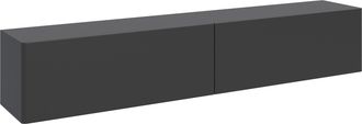 Selsey Selsey Olio - Mueble Tv Con Dos Puertas Abatibles - 175 Cm - Negro