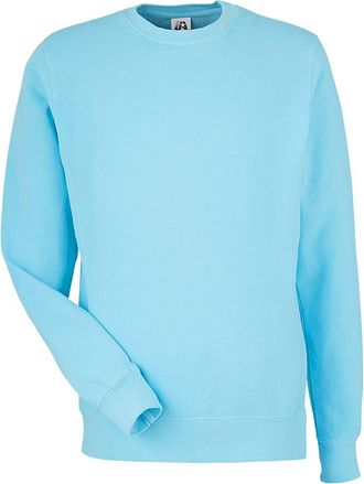 J. America Mens Pigment-Dyed Fleece Crewneck Sweatshirt