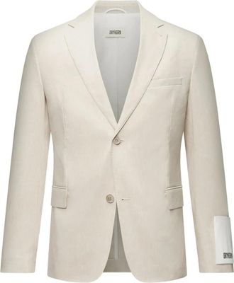 Drykorn Linnenmix Beige Jas - Heren - Blazers - Beige - 2XL - Linnen - Jassen