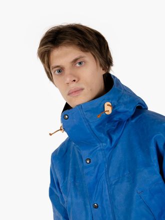 Manifattura Ceccarelli Mountain Jacket waxed mid blue