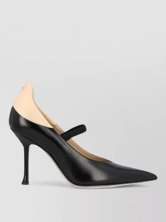 Fendi leather two-tone pointed-toe pumps