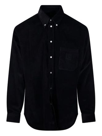 Fendi corduroy pocket shirt - Zwart