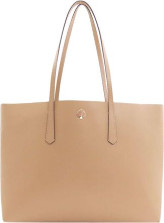 Kate Spade New York Beige Pvc Pouch Tote Bag (Pre-Owned)