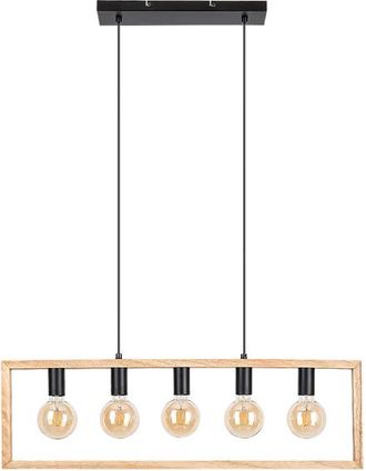 Rabalux Lampada Sospesa Indigo Metal Black E27 5x Max 40w L: 86 Cm H: 110 Cm Dimmabile