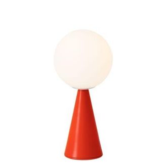 FontanaArte Table lamp Bilia - Red - Satin blown glass - Designer Gio Ponti