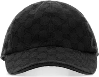 Gucci Black GG Logo Baseball Hat