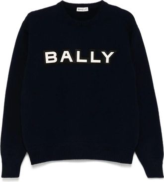 Bally Maglione con applicazione logo - Blu