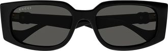 Gucci Sunglasses Gg1534 S 001 Black/Dark Grey Women