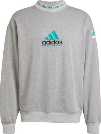 adidas EQT Reflective Crewneck Sweatshirt Asia Sizing Medium Grey Heather JP0190