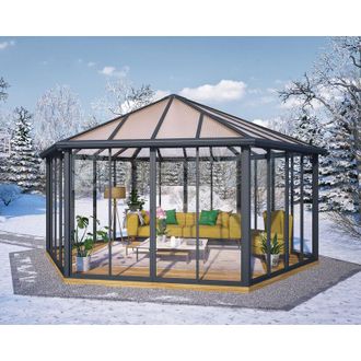 Palram Palram - Canopia Garda Gazebo Chiuso in Alluminio 5.2X6 m