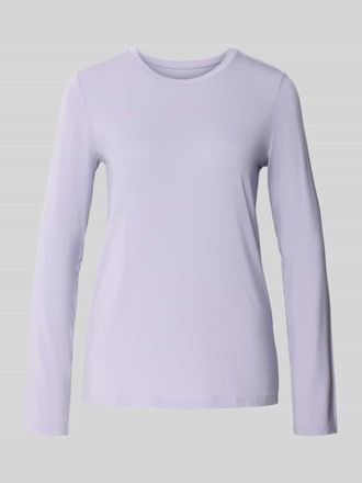Schiesser Longsleeve mit Rundhalsausschnitt in Flieder, Gr&ouml;&szlig;e 42