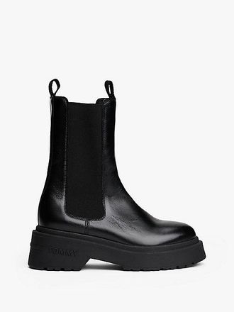 Tommy Hilfiger Leather Cleat Chelsea Boots