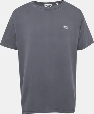 Kith Grey Logo Print Jersey Crewneck T-Shirt