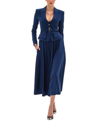 BGL Fashion Bgl 2Pc Wool-Blend Blazer & Skirt Set