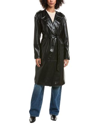 NVLT Nvlt Vegan-Leather Trench Coat