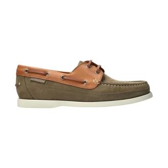 Mephisto Moderne en sportieve veterschoen voor heren - Heren - Bootschoenen - Groen - 38 1/2 EU - Leer - Schoenen