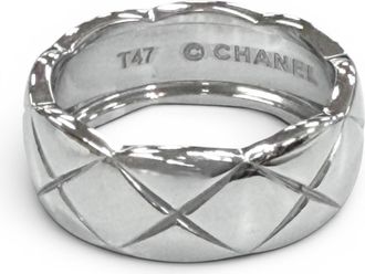 Chanel Silver Band Ring (Pre-Owned)