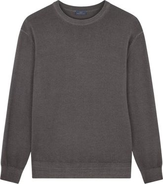 Paul & Shark Round-neck Knitwear, male, Brown, L, Maglia in lana tinto capo