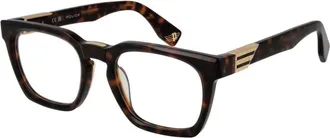 Police Brown Cellulose Acetate Glasses Mens (Frames)