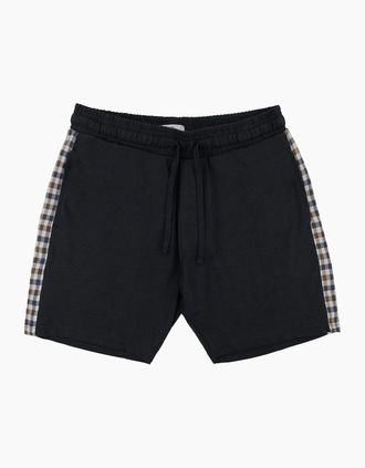 Aquascutum Mens Aquascutum Club Check Shorts Black - Size: 32/30/31