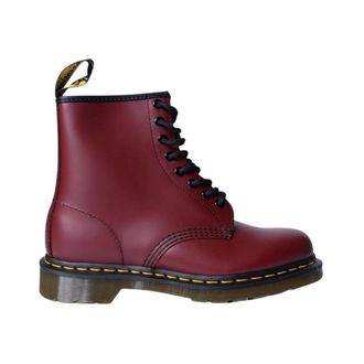 Dr. Martens Lace-up Boots, female, Red, Size: 6 US 1460 Smooth Leather Lace-Up Boots