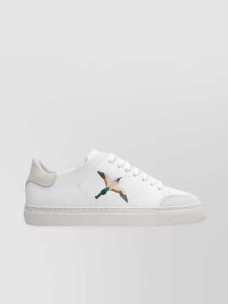 Axel Arigato round toe leather sneakers with embroidered side