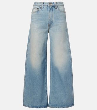 Khaite Delina high-rise wide-leg jeans