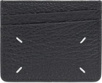 Maison Margiela Leren Kaarthouder - Heren - Portefeuilles - Zwart - ONE Size - Leer - Accessoires