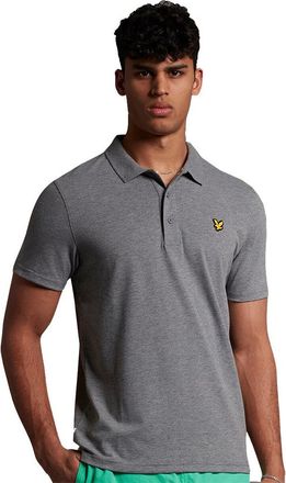 Lyle & Scott Sportpolo shirt met korte mouwen in Grijs