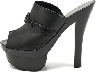 Versace Sandali Medusa con plateau - Nero