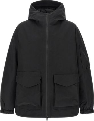 Yohji Yamamoto GTX Gewatteerde Jas met Capuchon - Heren - Winterjassen - Zwart - M - Polyester - Jassen