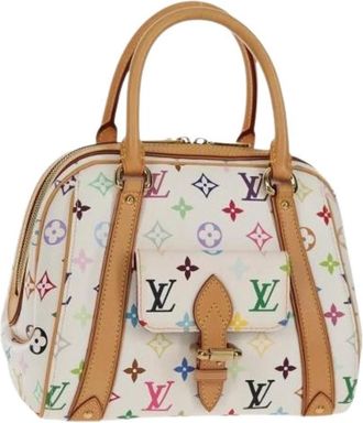 Louis Vuitton Pre-owned Canvas Handtas - Dames - Vintage Handtas - Wit - ONE Size - Vintage