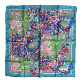 Dolce & Gabbana Pa&ntilde;uelo de Seda con Estampado Floral - Accessories - Mujer - Multicolor - ONE SIZE