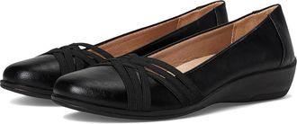 Life Stride Incredible 2 Ballet Flats Womens Flat Shoes Black : 7.5 M (B), Faux Leather