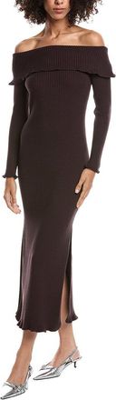 AMUR Meadow Lettuce Edge Midi Dress