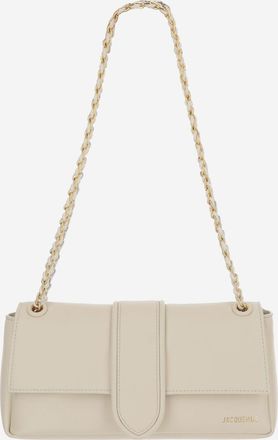 Jacquemus Womens Childs Bag Ivory Nappa Leather Shoulder