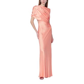 Stella McCartney Stella McCartney, Gowns, female, Pink, Size: S Draped Cape Gown