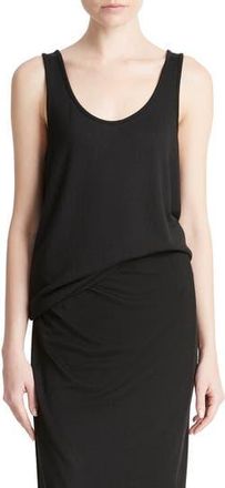 Vince Relaxed Scoop Neck Tank in Black at Nordstrom Rack, Size X-Large