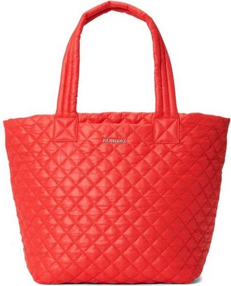 MZ Wallace Medium Metro Deluxe Tote in Bright Cherry at Nordstrom