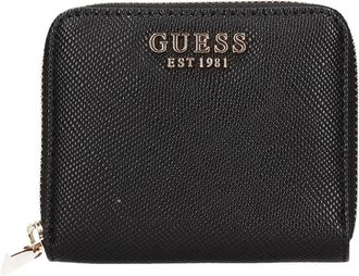 Guess Ivoor portemonnee en kaarthouder - Stijlvol - Dames - Portefeuilles - Zwart - ONE Size - Leer - Accessoires
