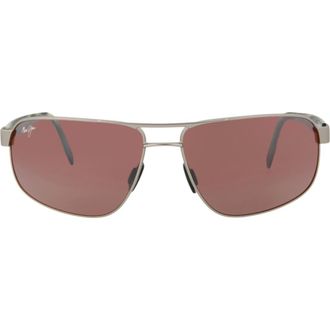 Maui Jim 63mm Polarized Metal Frame Sunglasses in Grey Grey Rose at Nordstrom Rack