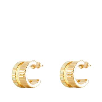 Ivi Seaside Collection Earrings, female, Yellow, Size: ONE SIZE Gold Eggshell Slot Earring