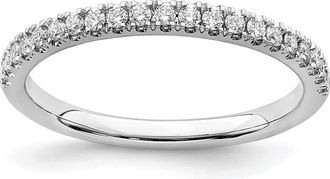Diamond2Deal 14k Gold Lab Grown Diamond Wedding Band Ring 0.24Ct Clarity- VS Color- G-H