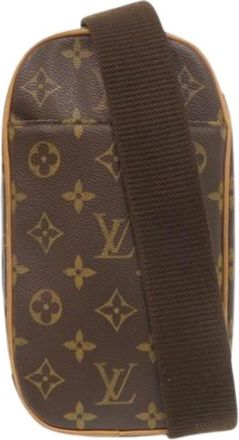 Louis Vuitton Pre-owned Cross Body Bags, male, Brown, Size: ONE SIZE Pre-owned Vintage Monogram Pochette Sling Bag