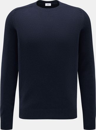 Braun Hamburg Men - Cashmere crew neck jumper navy